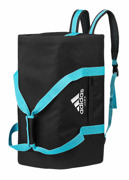 Sac de sport 2 en 1 adidas Judo noir-bleu, sac à dos de transport ADIACC200J