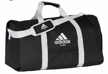 Sac de sport 2 en 1 adidas Judo noir-blanc, sac à dos de transport ADIACC200J