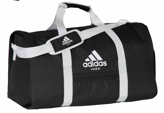 Sac de sport 2 en 1 adidas Judo noir-blanc, sac à dos de transport ADIACC200J