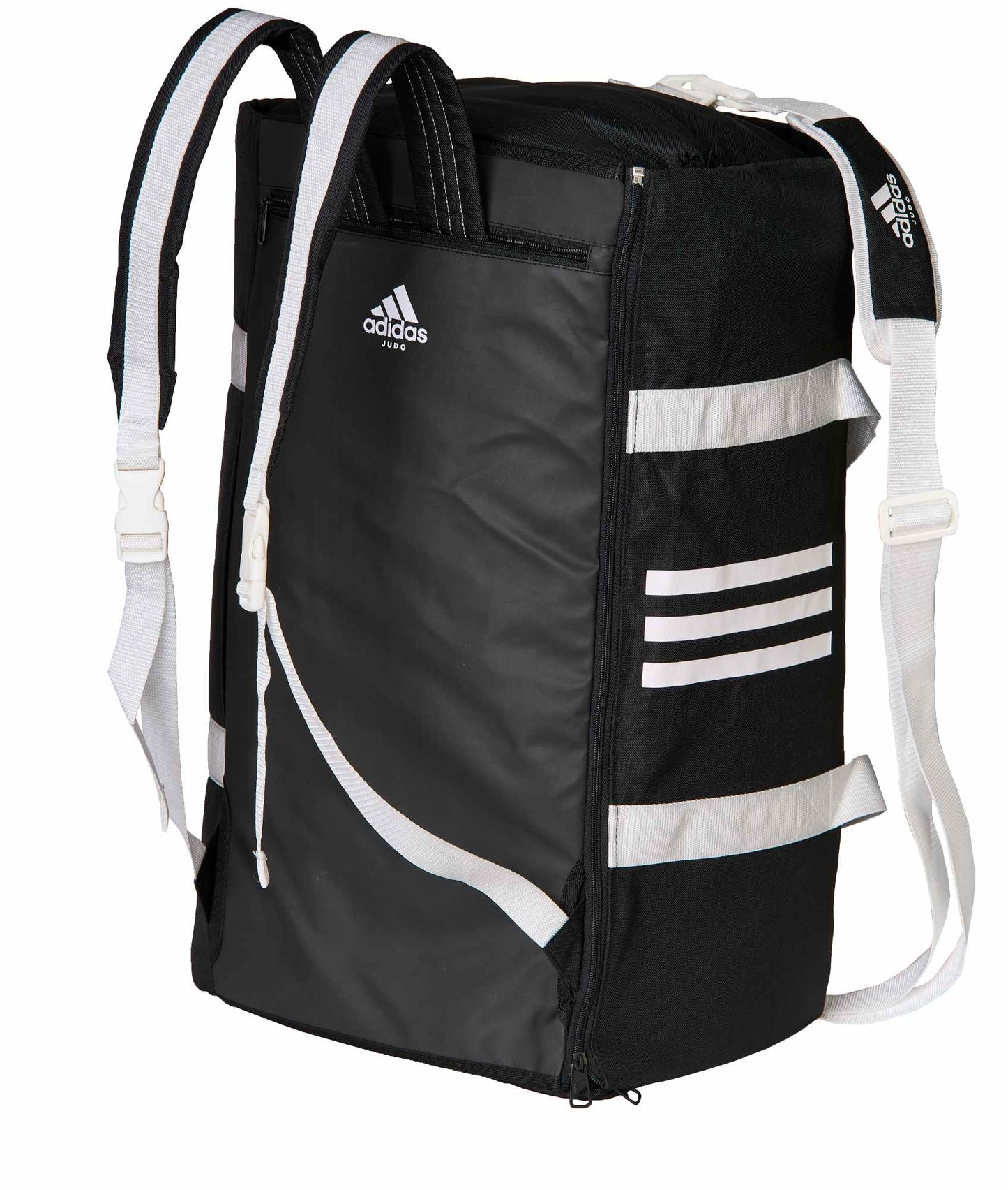 Sac de sport 2 en 1 adidas Judo noir-blanc, sac à dos de transport ADIACC200J