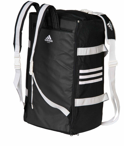 Sac de sport 2 en 1 adidas Judo noir-blanc, sac à dos de transport ADIACC200J
