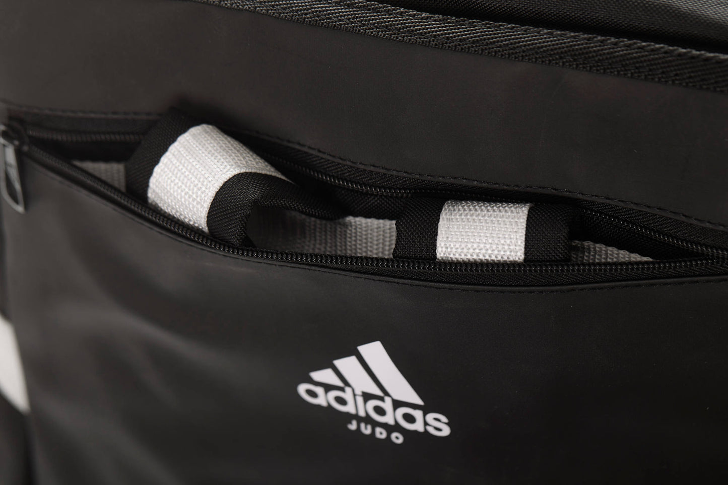 Sac de sport 2 en 1 adidas Judo noir-blanc, sac à dos de transport ADIACC200J