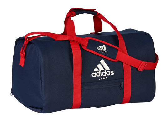 Sac de sport 2 en 1 adidas Judo bleu marine-rouge, sac à dos de transport ADIACC200J