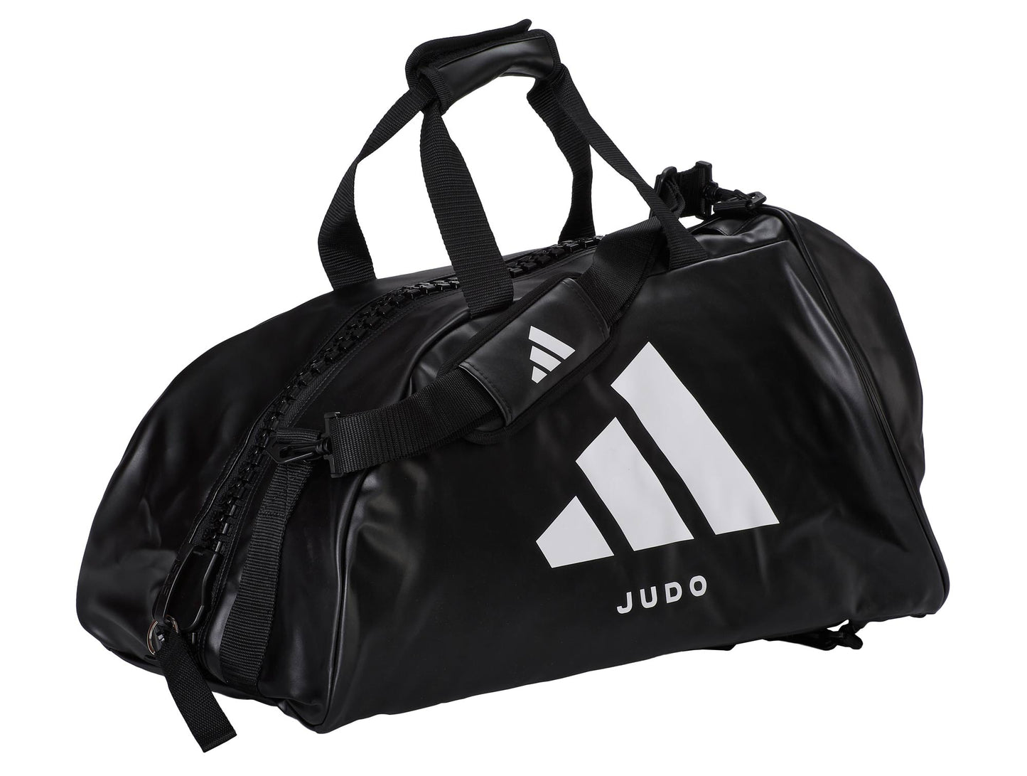 Sac de sport 2 en 1 adidas Judo Bag taille M - L noir-blanc, sac à dos de transport adiACC051J