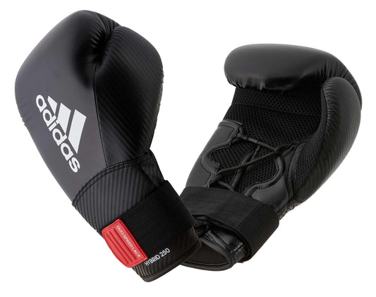 Gants de boxe adidas Hybrid 250 adiH250TG noir-blanc