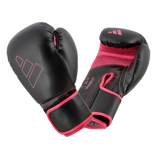 Gants de boxe adidas Hybrid 80, noir-rose, ADIH80