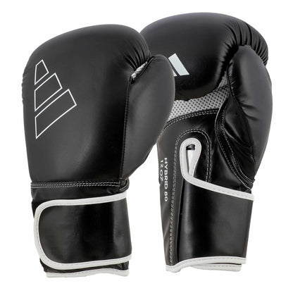 Gants de boxe adidas Hybrid 80, noir et blanc, ADIH80