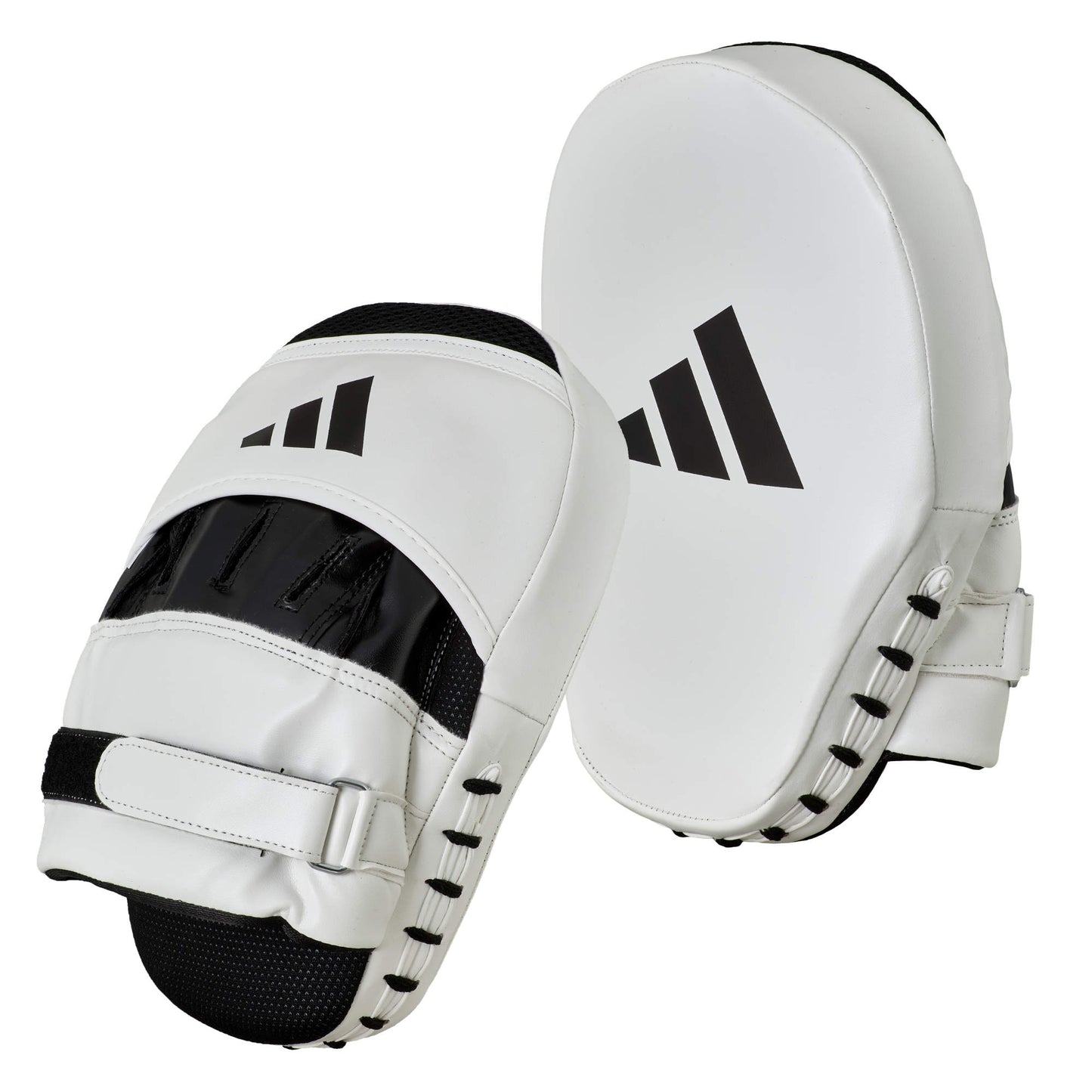 Paire de gants de frappe Adidas Speed ​​Coach, blanc-noir, ADISBAC01