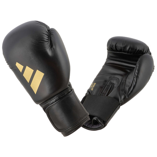 Gants de boxe adidas Speed ​​50, ADISBG50 blanc-or