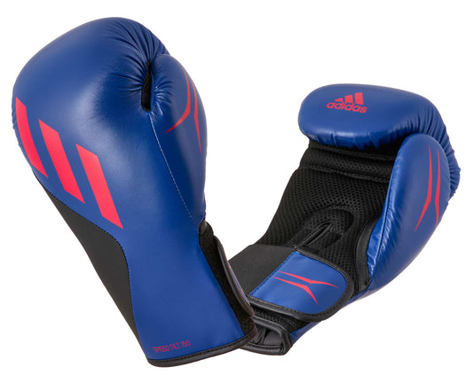 Gants de boxe Adidas SPEED TILT 150, bleu-noir-rouge SPD150TG