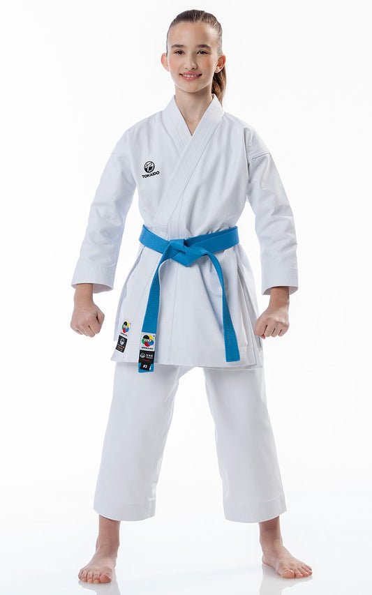 Karategi TOKAIDO KATA MASTER JUNIOR, WKF, SLIM FIT, combinaison de karaté 10oz