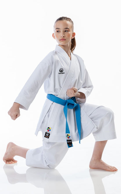 Karategi TOKAIDO KATA MASTER JUNIOR, WKF, SLIM FIT, combinaison de karaté 10oz