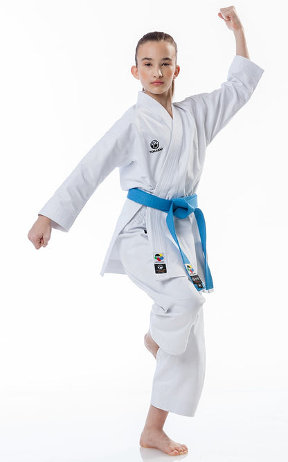 Karategi TOKAIDO KATA MASTER JUNIOR, WKF, SLIM FIT, combinaison de karaté 10oz