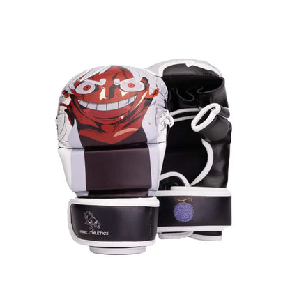 Gants de MMA Anime Athletics GATORINGU, protections de poing d'entraînement noires et blanches