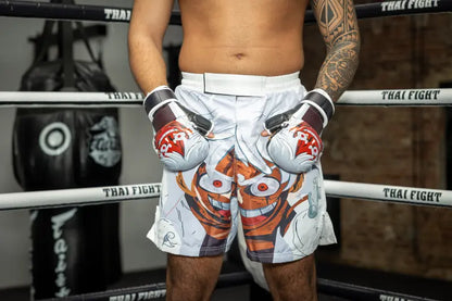 Gants de MMA Anime Athletics GATORINGU, protections de poing d'entraînement noires et blanches