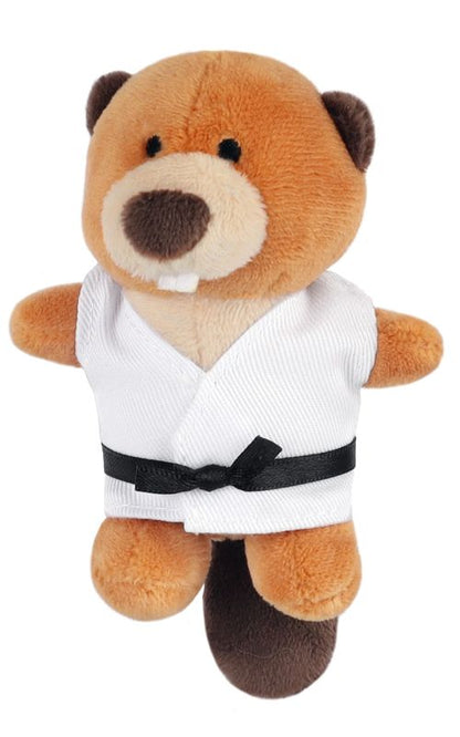 Porte-clés peluche arts martiaux 10 cm avec anneau (divers animaux au choix)