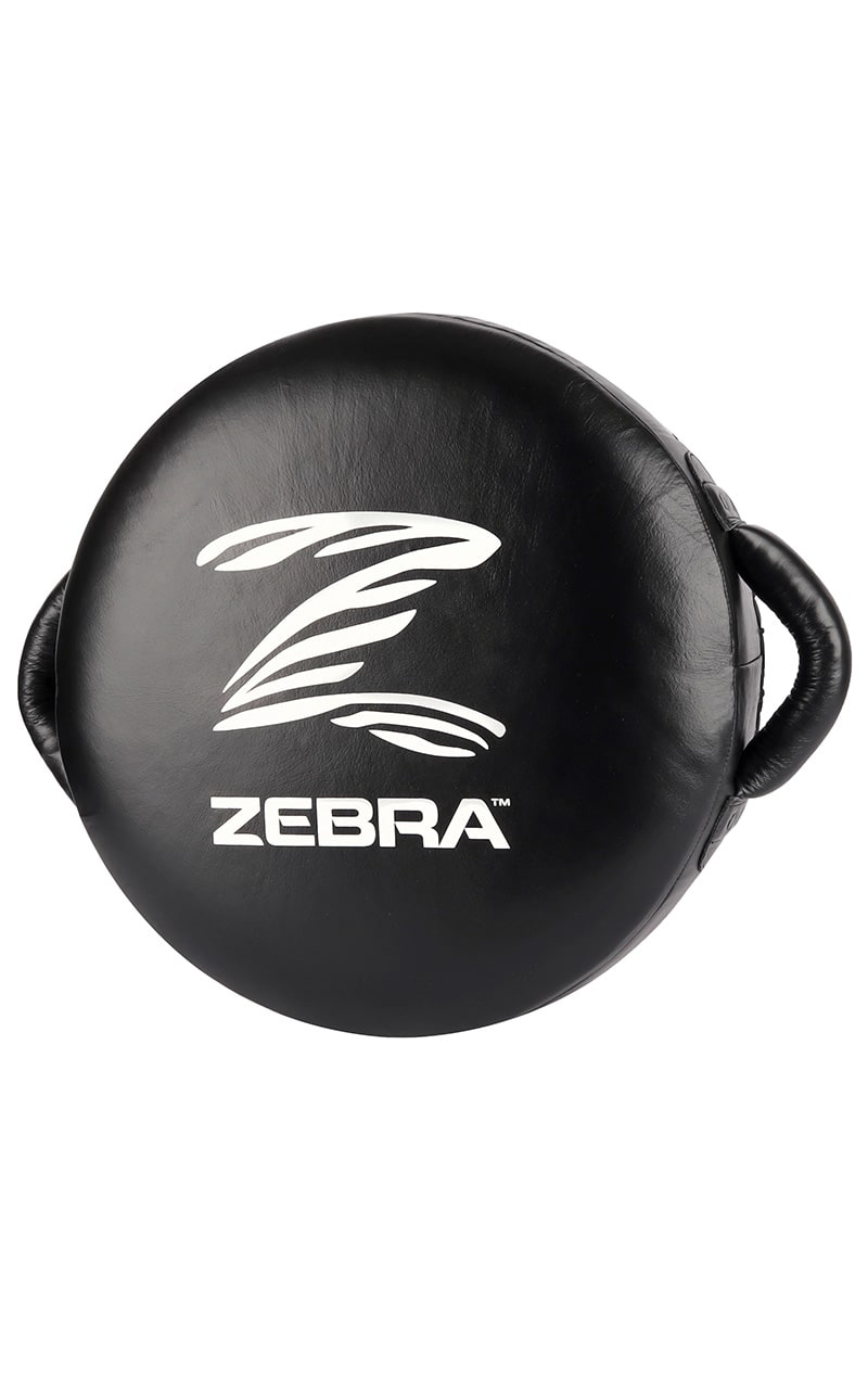 Grand coussin rond ZEBRA - Poignées renforcées - 40 x 16 cm - Cuir véritable