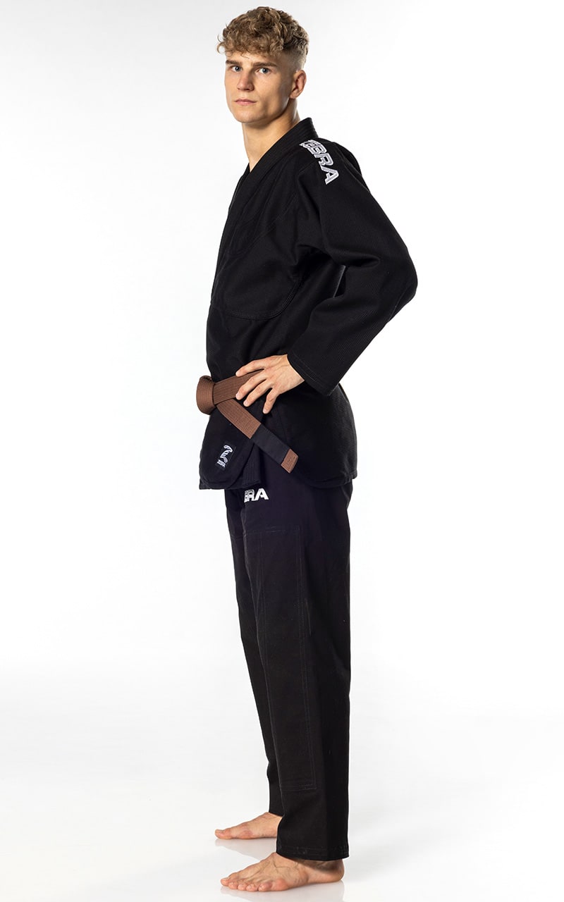 Combinaison ZEBRA BJJ Guerreiro Noir - Kimono de Jiu-Jitsu Brésilien 350 g