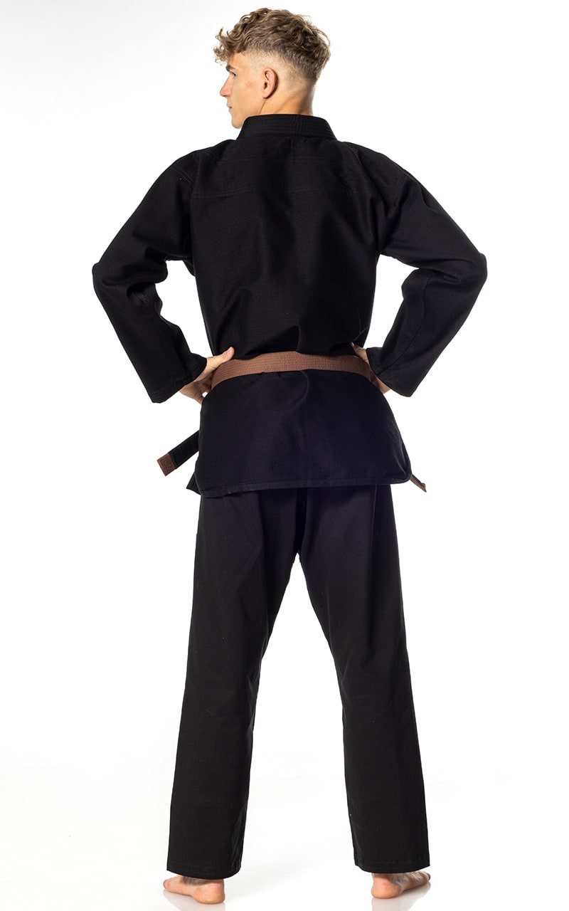 Combinaison ZEBRA BJJ Guerreiro Noir - Kimono de Jiu-Jitsu Brésilien 350 g
