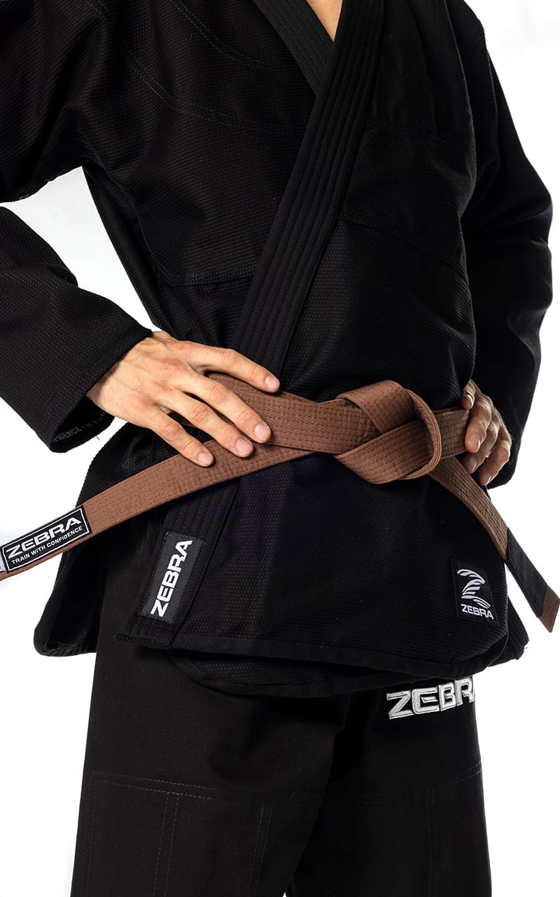 Combinaison ZEBRA BJJ Guerreiro Noir - Kimono de Jiu-Jitsu Brésilien 350 g