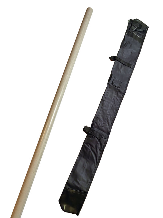 SET Bo Stick Hêtre avec Sac pour Armes - 182 cm Bois Clair - Long Bâton en Hêtre