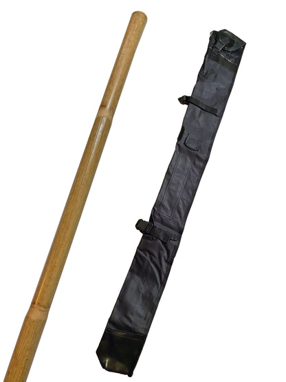 SET Jo rod rotin non pelé avec sac à armes - 127 cm avec bol