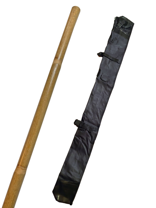 SET Jo rod rotin non pelé avec sac à armes - 127 cm avec bol