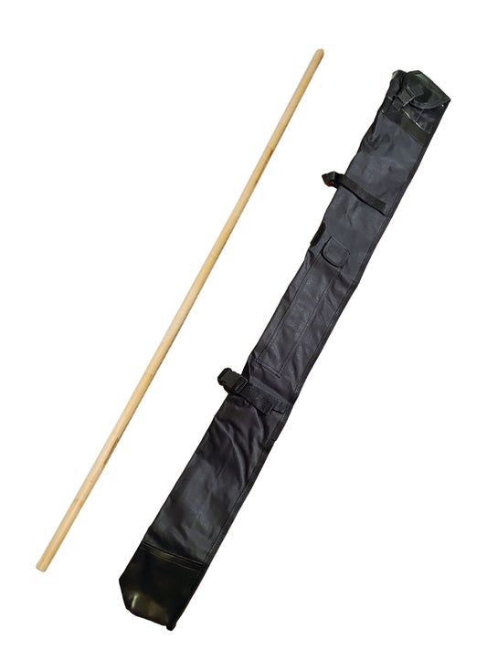 Set Bo Stick en rotin avec sac pour armes - Long bâton en bois de 182 cm