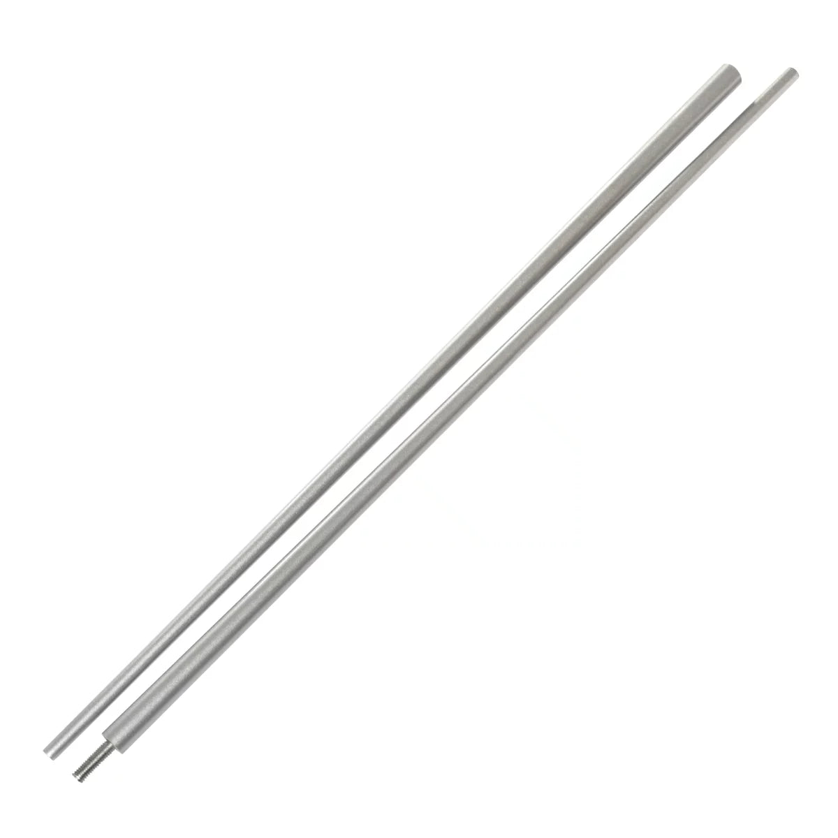 Bâton de frappe conique en graphite argenté 182 cm - 2 pièces et bâton long amovible