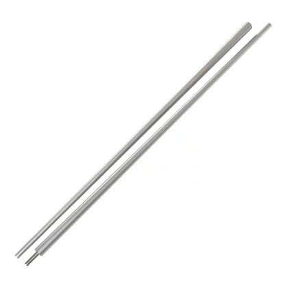 Bâton de frappe conique en graphite argenté 182 cm - 2 pièces et bâton long amovible