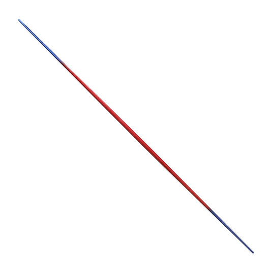 Bâton de combat conique en graphite 182 cm, rouge-bleu - 2 pièces et bâton long amovible