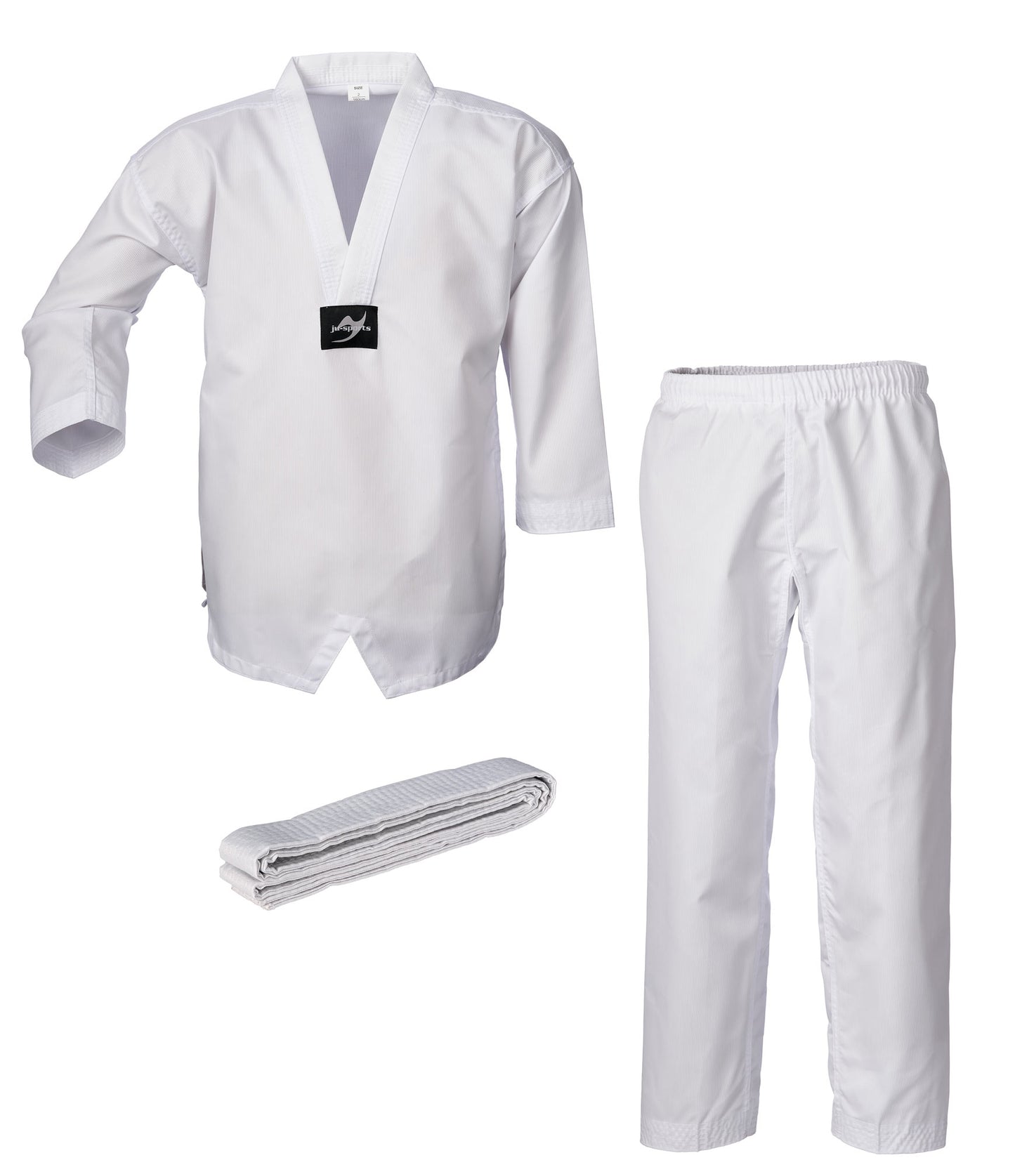 Tenue de Taekwondo Bonsai pro blanche avec veste et ceinture