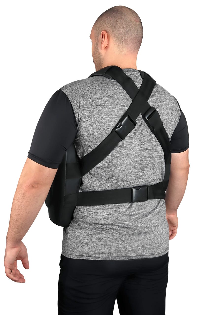 Gilet de protection ZEBRA Coach Pro noir - gilet d'entraînement en mousse extra épaisse