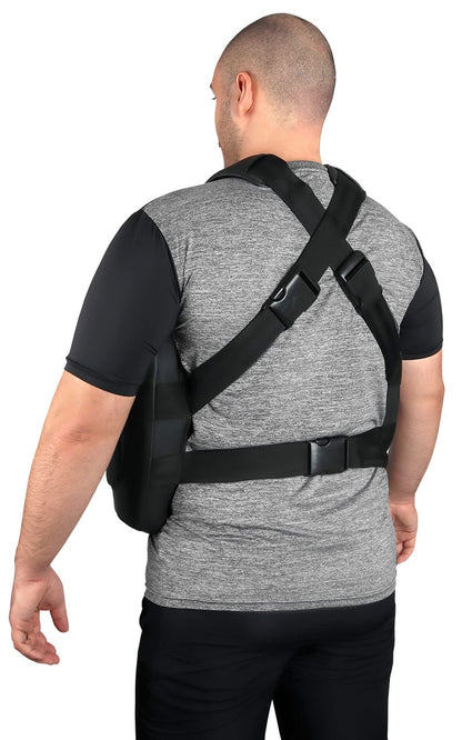 Gilet de protection ZEBRA Coach Pro noir - gilet d'entraînement en mousse extra épaisse