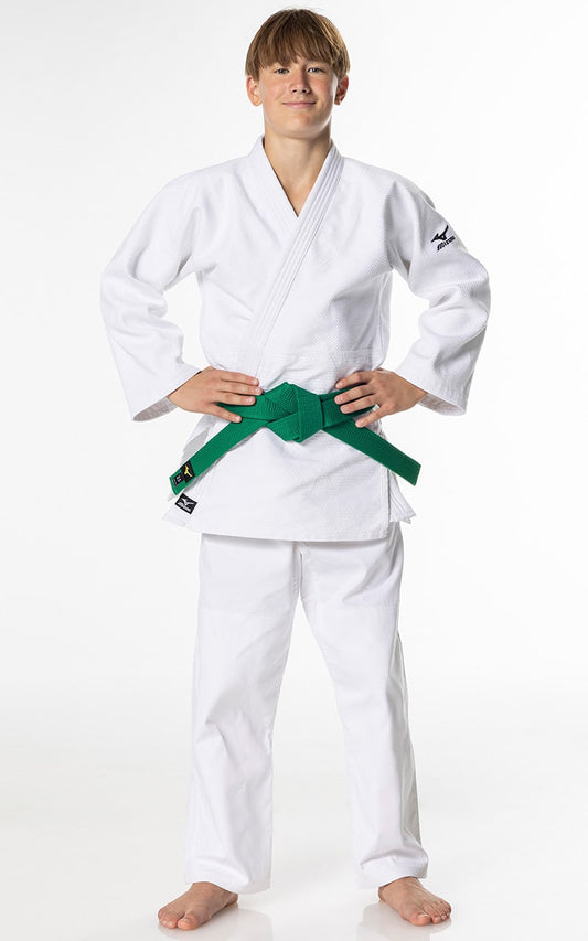Combinaison de judo MIZUNO débutant HAYATO blanche - coton 550g - Ensemble Judo Gi veste de judo, pantalon de judo avec cordon de serrage