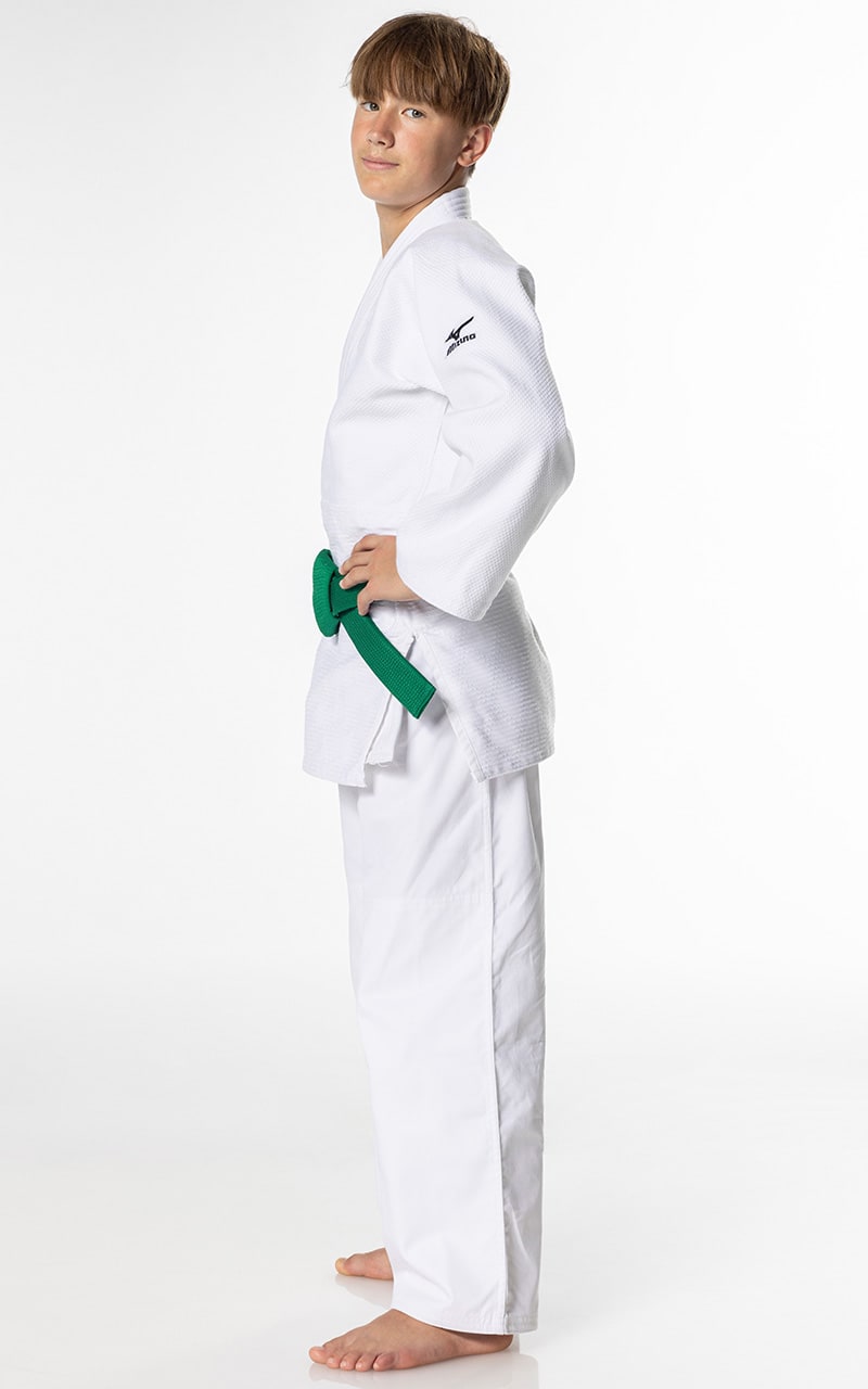 Combinaison de judo MIZUNO débutant HAYATO blanche - coton 550g - Ensemble Judo Gi veste de judo, pantalon de judo avec cordon de serrage