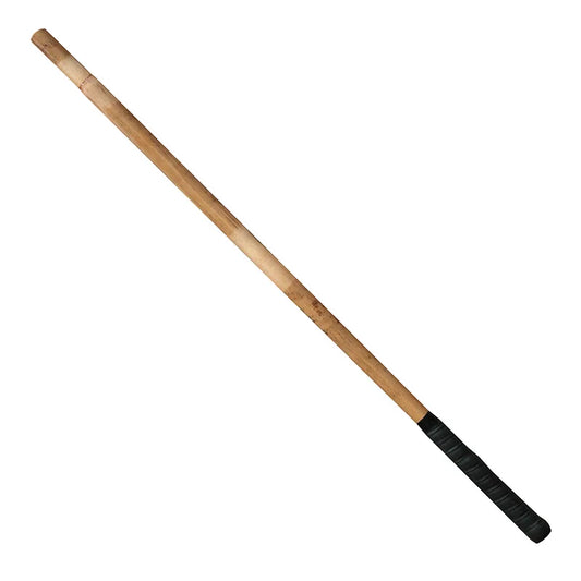 Bâton d'escrime 68 cm en rotin de qualité supérieure - non pelé avec manche en cuir - Kali, SV, Arnis