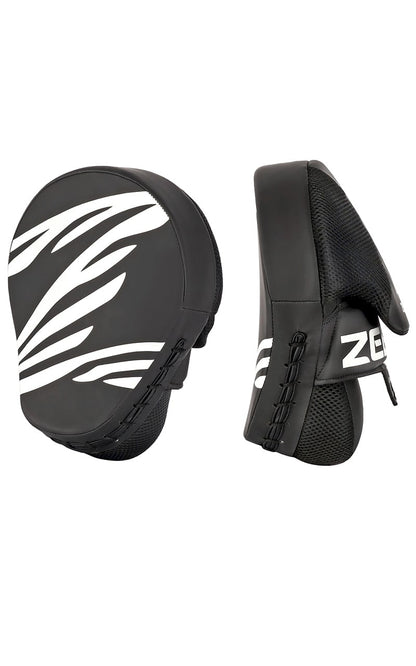 Coussinets de main ZEBRA courbés noirs - grip boule, mesh, très bon amorti (paire)
