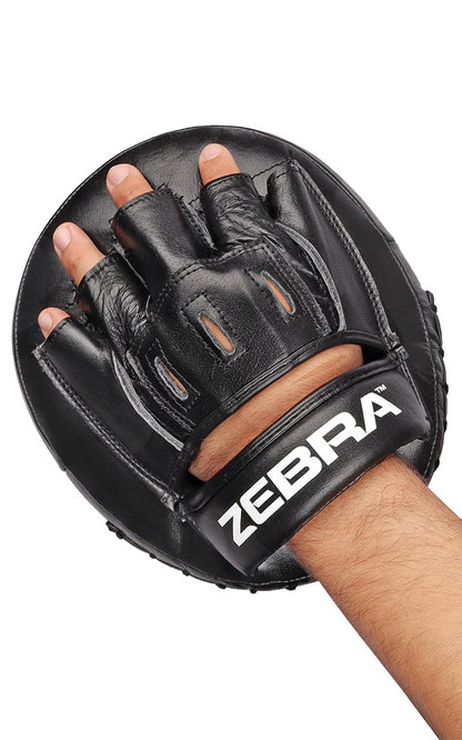Gants d'entraînement ZEBRA Hand Pads Pro - cuir véritable robuste (paire)