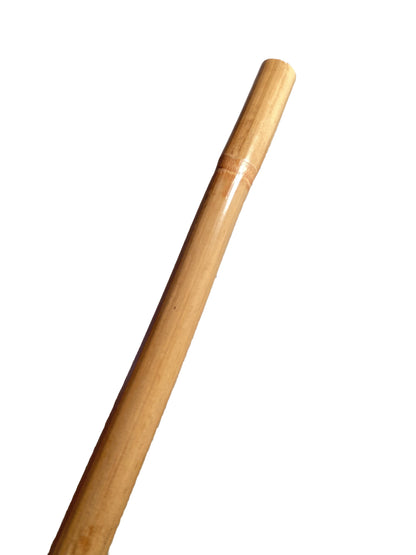 SET Bo Stick Rotin non décortiqué avec sac d'arme - Bâton en bois de 182 cm de long - Avec coque extérieure