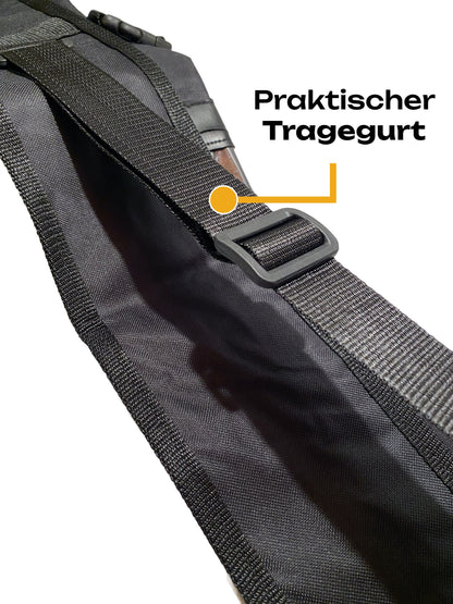 SET Bo Stick Rotin non décortiqué avec sac d'arme - Bâton en bois de 182 cm de long - Avec coque extérieure