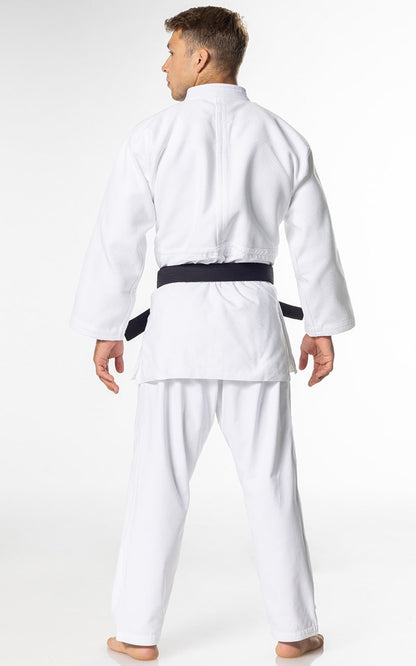 Combinaison de judo MIZUNO Yusho lll IJF blanche - tissu mixte 750g - Ensemble de judo professionnel veste de judo, pantalon de judo avec cordon de serrage