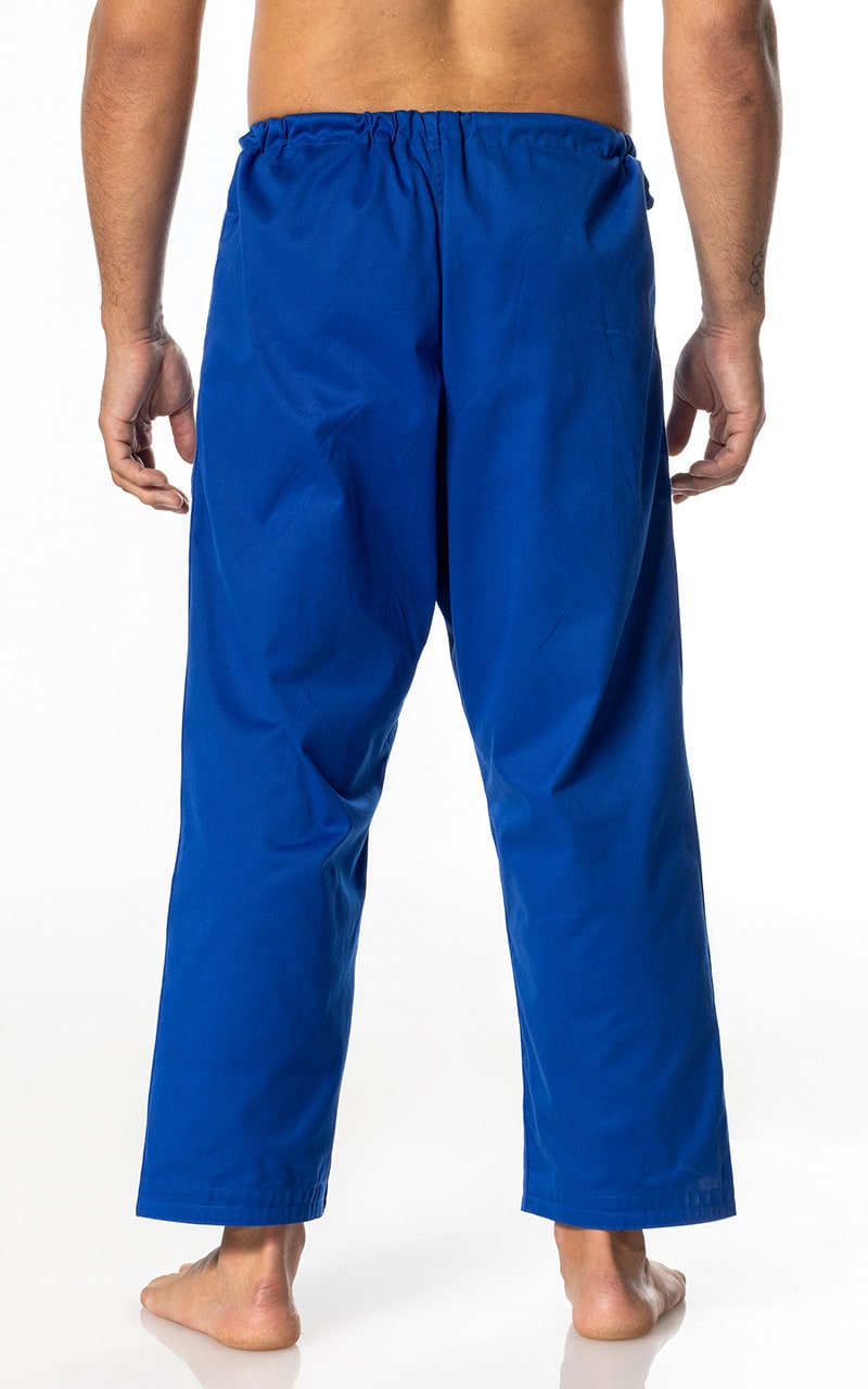 Pantalon de judo MIZUNO Yusho Best 2 IFJ bleu - Tissu mixte 750 g - Pantalon de judo avec cordon de serrage