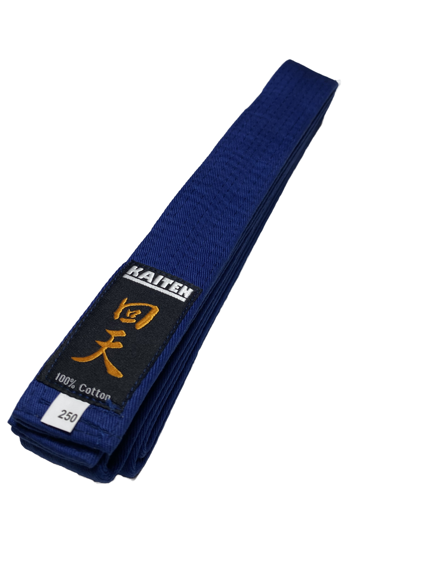 Ceinture de Karaté KAITEN Bleue - Largeur 4 cm - Ceinture Bleue Coton - Longueur 230 à 350 cm