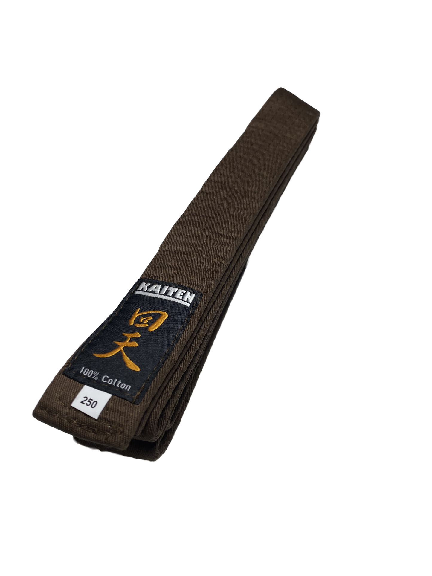 Ceinture de Karaté KAITEN Marron - Largeur 4 cm - Ceinture Coton Marron - Longueur 230 à 350 cm