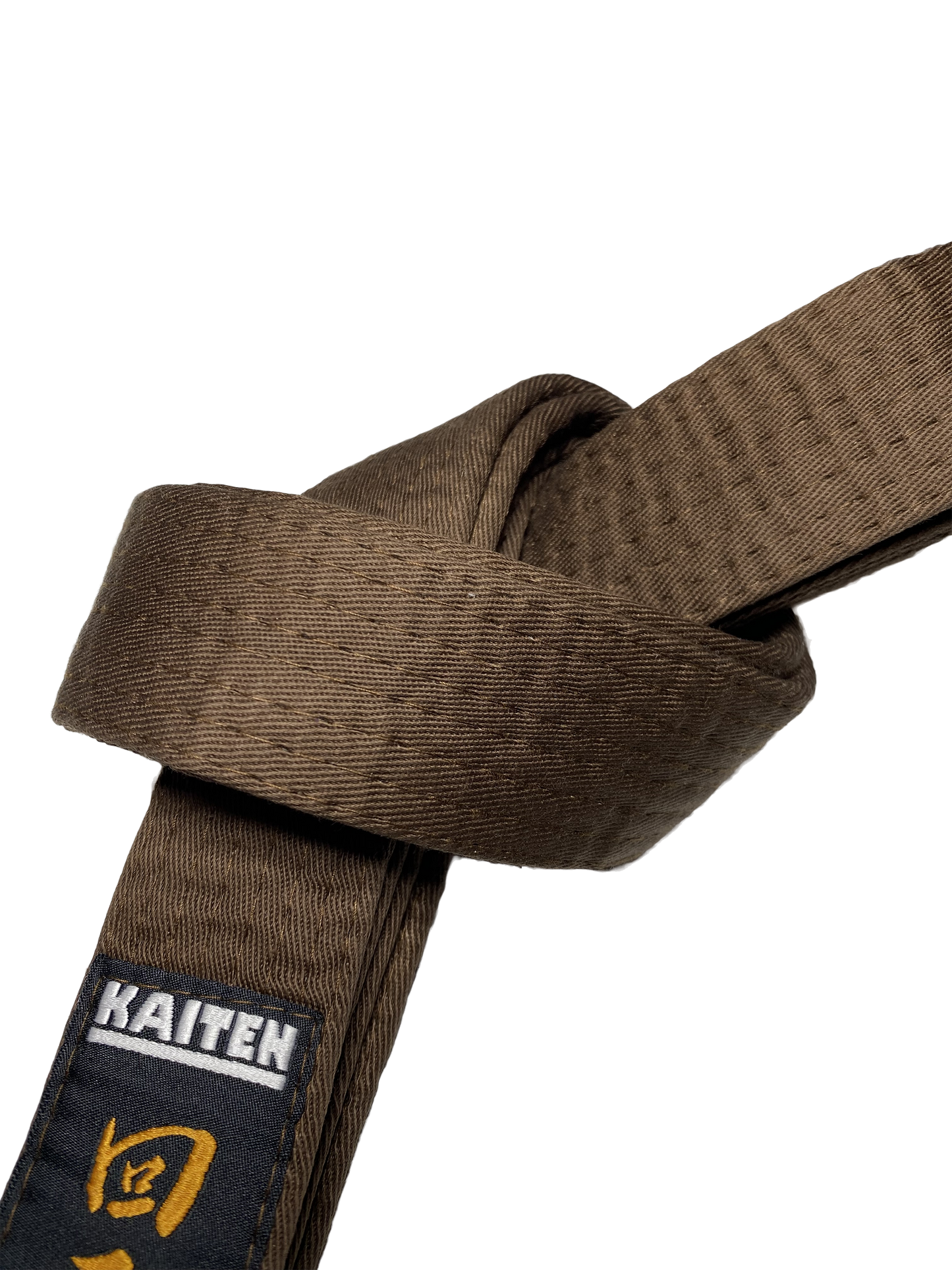 Ceinture de Karaté KAITEN Marron - Largeur 4 cm - Ceinture Coton Marron - Longueur 230 à 350 cm