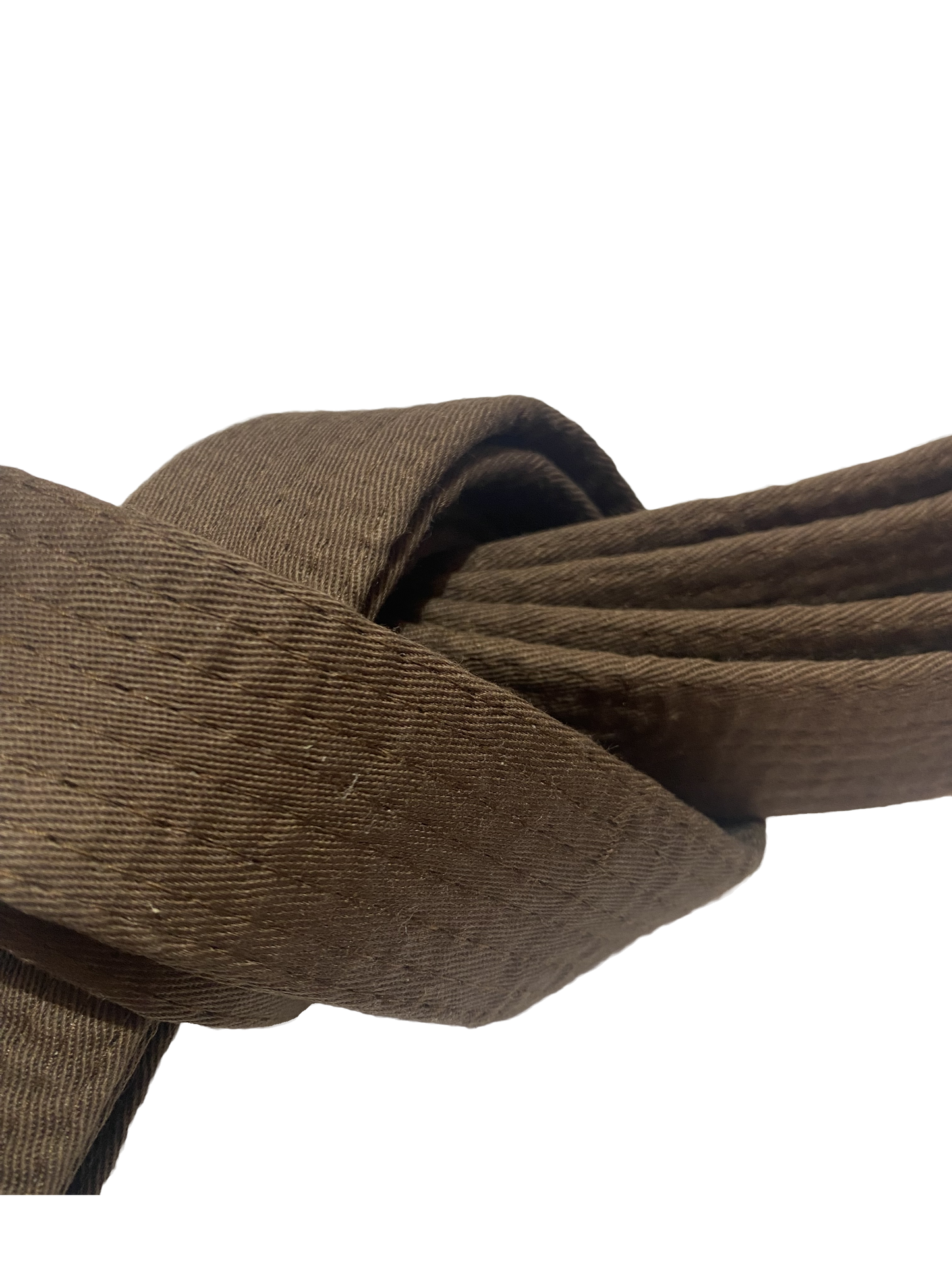 Ceinture de karaté Kaiten marron version extra épaisse - 4,5 cm de large - ceinture marron coton - longueur 230 à 350 cm