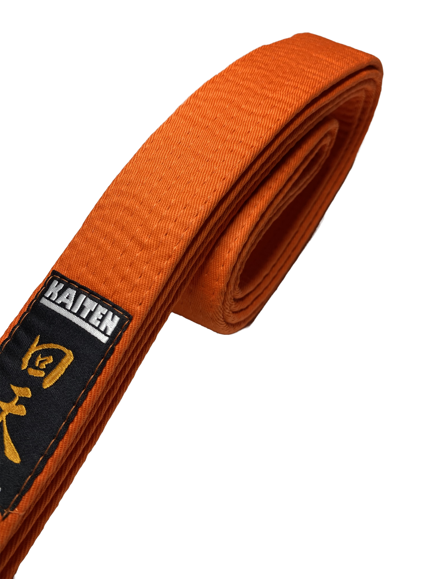 Ceinture de Karaté KAITEN Orange - Largeur 4 cm - Ceinture Coton Orange - Longueur 230 à 350 cm