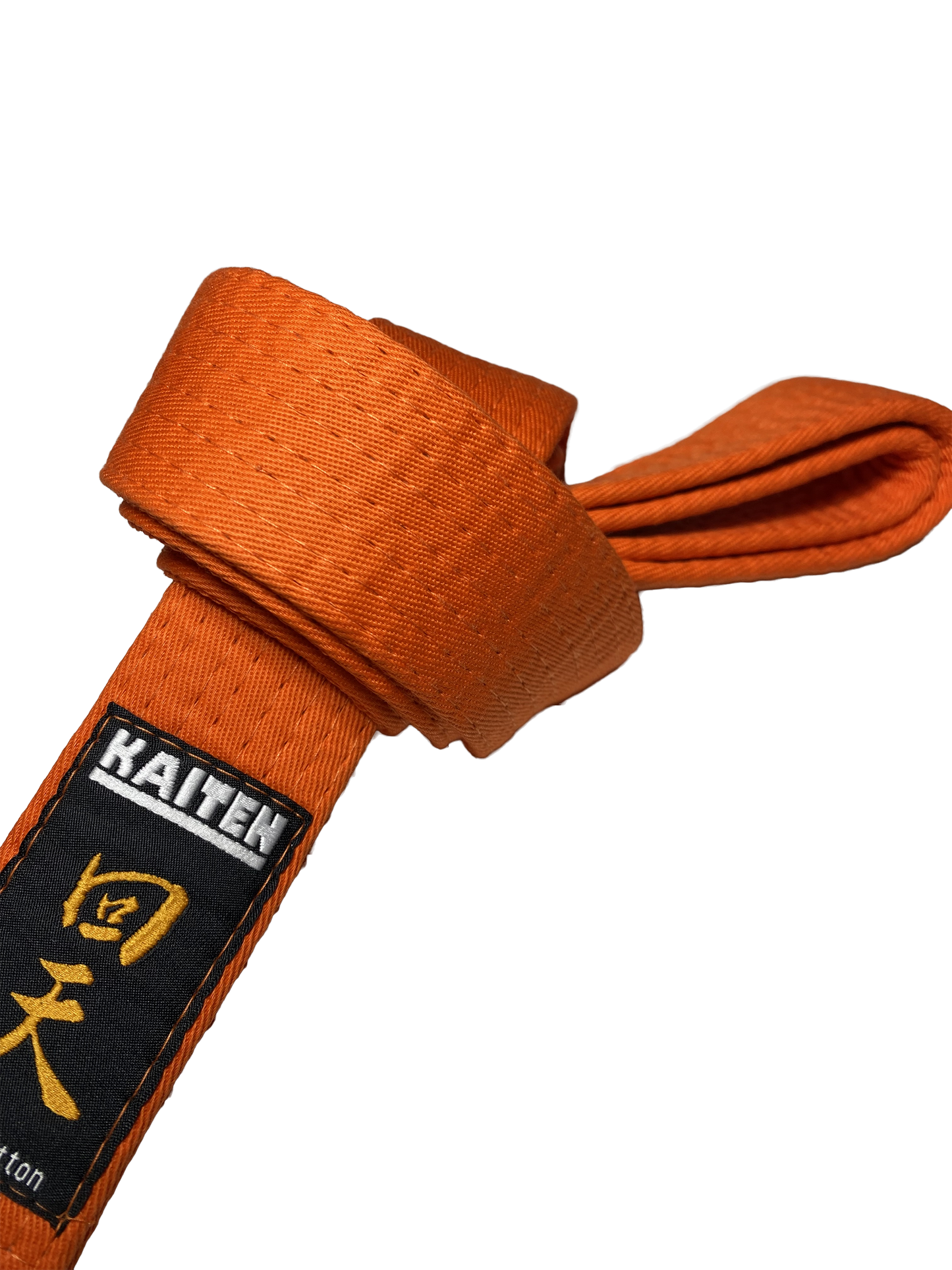 Ceinture de Karaté KAITEN Orange - Largeur 4 cm - Ceinture Coton Orange - Longueur 230 à 350 cm