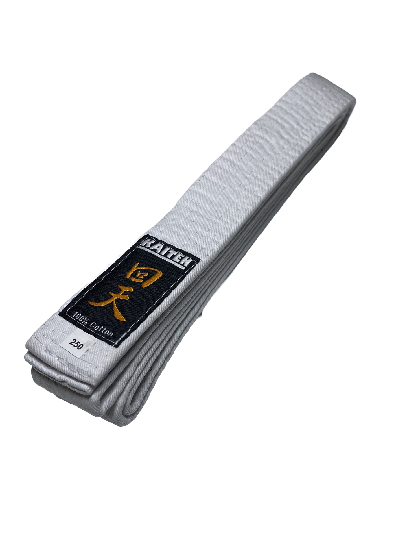 Ceinture de Karaté KAITEN Blanche - Largeur 4 cm - Ceinture Blanche Coton - Longueur 230 à 350 cm